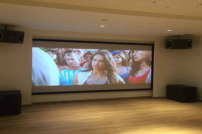 家庭影院影音室安装效果图,丰富音效声场,实现声画合一