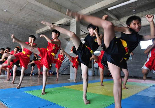 应该让孩子学跆拳道还是散打好呢