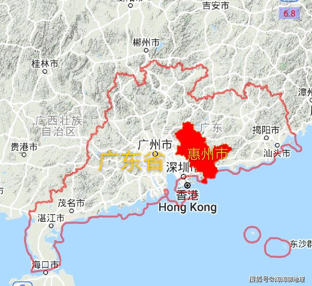 惠东地理位置图片
