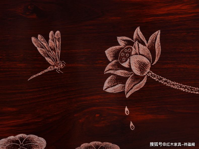 原创当影雕遇见红木家具尽显生活的诗情画意