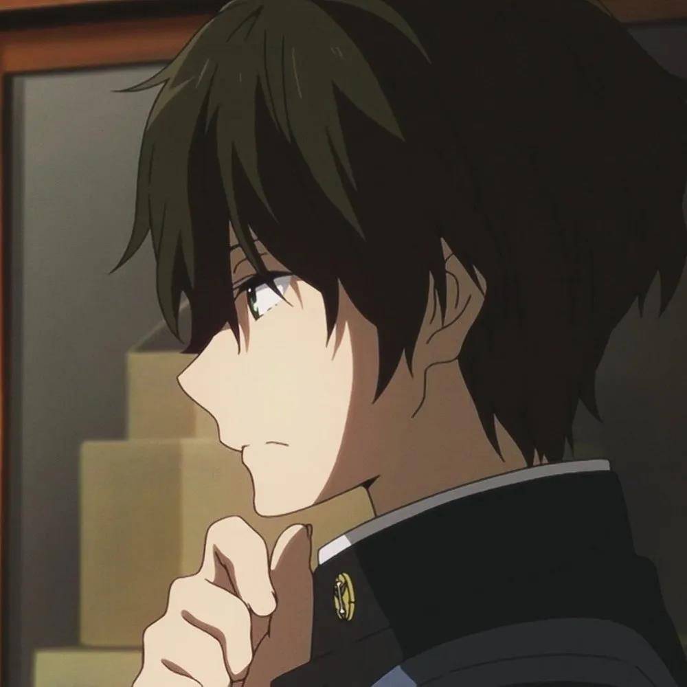 二次元动漫男头 | 网课我真的听不进去,网恋我可以试试_背景图