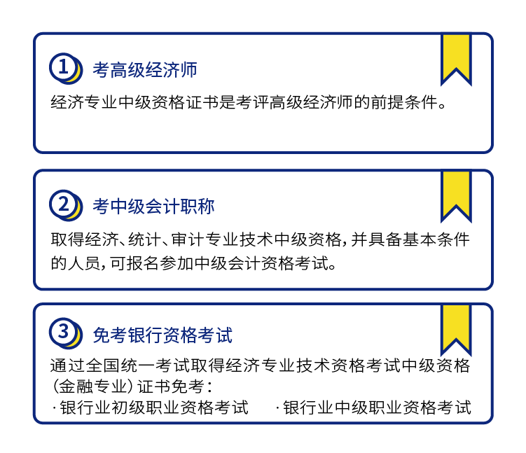 中级经济师考完有什么好处为什么要考中级经济师缘由如下