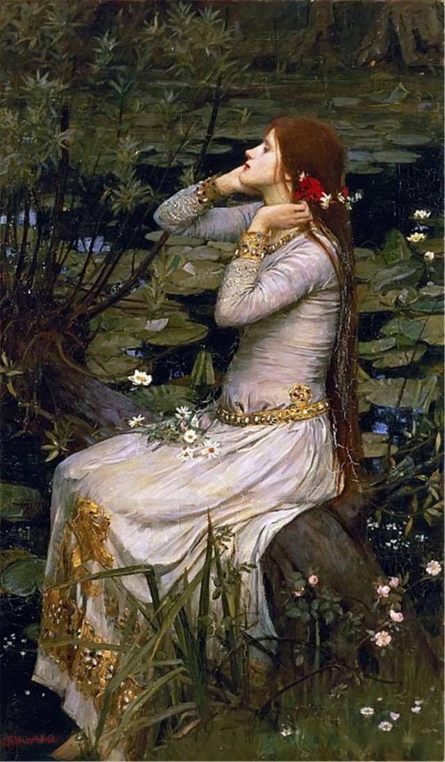 唯美主义大师沃特豪斯油画作品油画中模特美若天仙