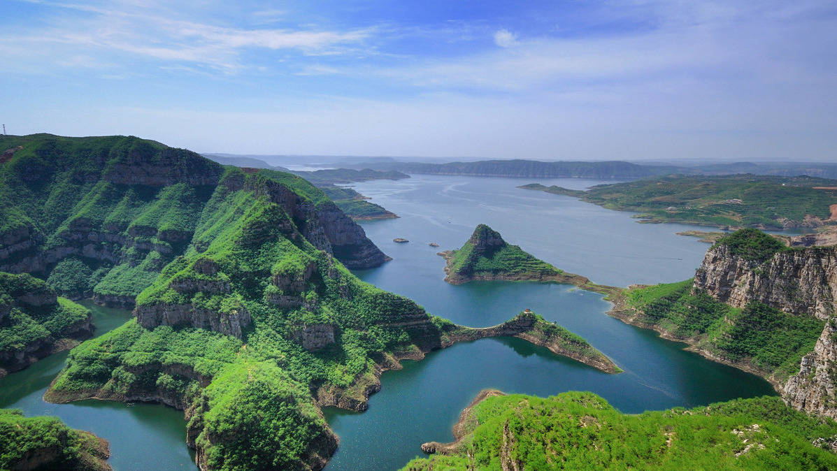 河南济源黄河三峡景区乃世界地质公园,国家水利风景区.