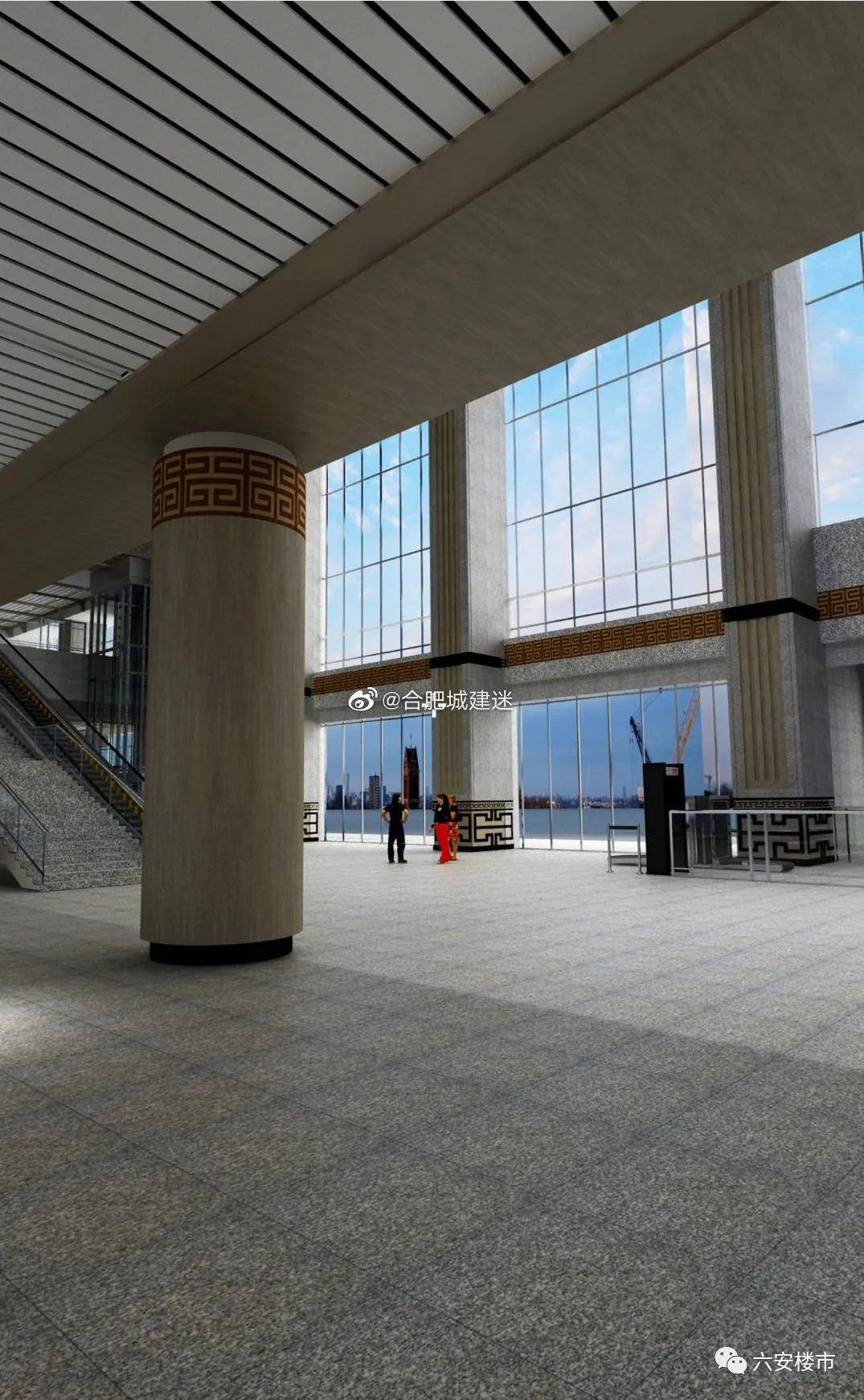 v@合肥城建迷曝光了一组合安高铁舒城东站内装效果图:庐阳,桐城,怀宁