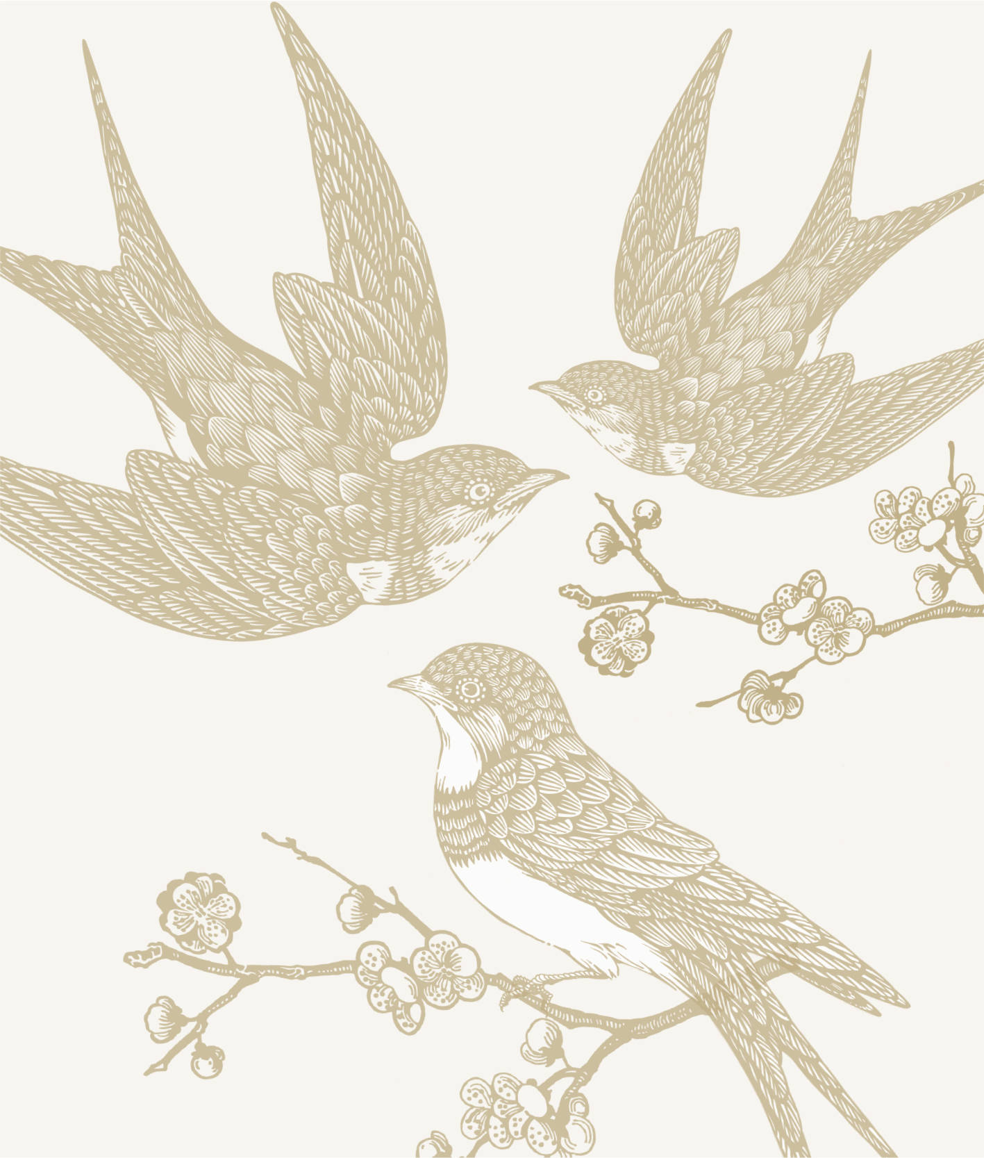 "杏林春燕"在中国寓意富贵吉祥,美好的祝愿,以细腻精巧的燕子和杏花做