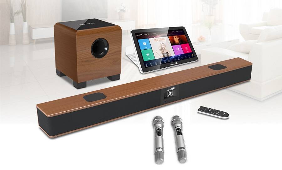 通透充满磁性,别看它体积小,它可是能媲美专业卡拉ok包房的音响效果