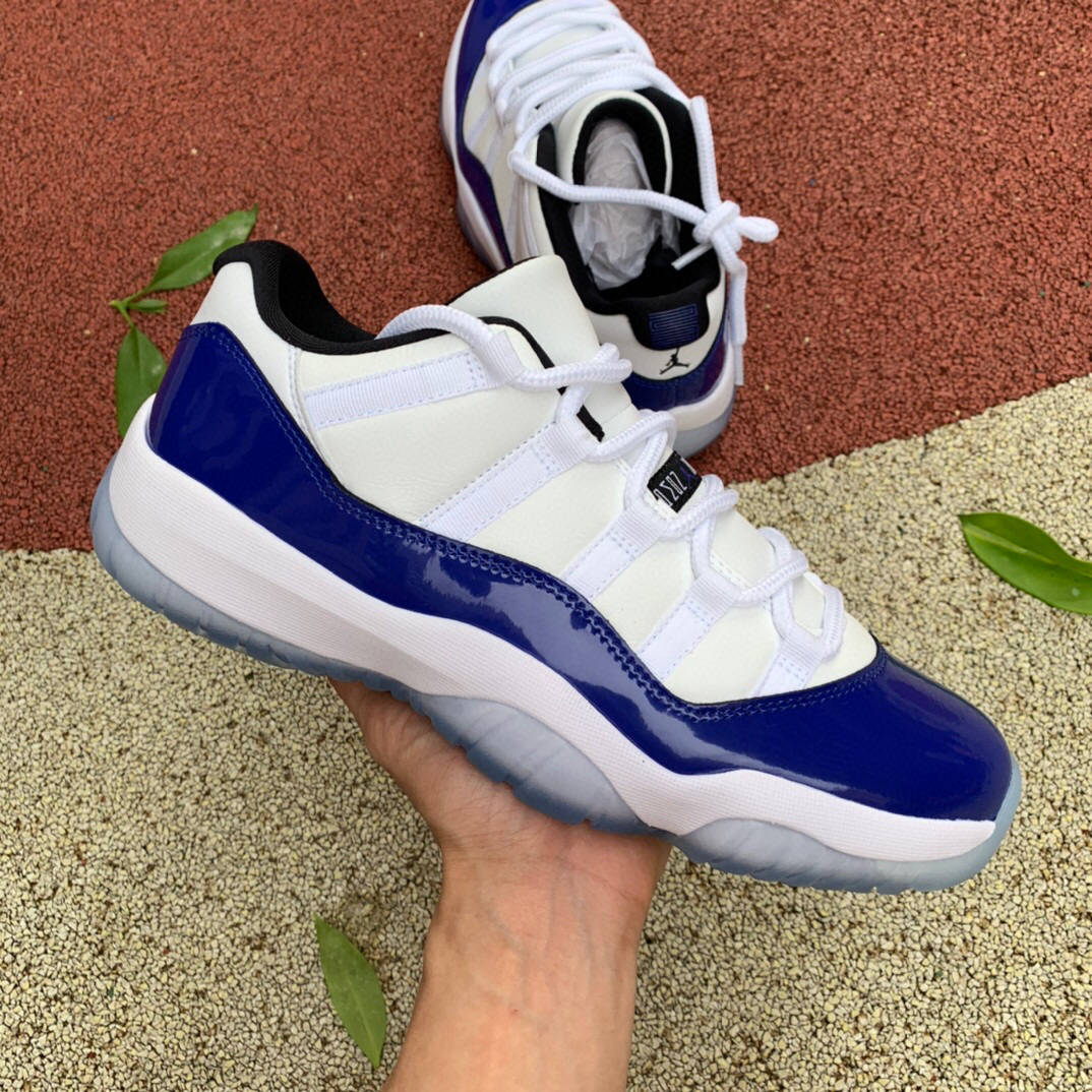 aj11 乔丹 air jordan low concord 白蓝康扣低帮篮球鞋