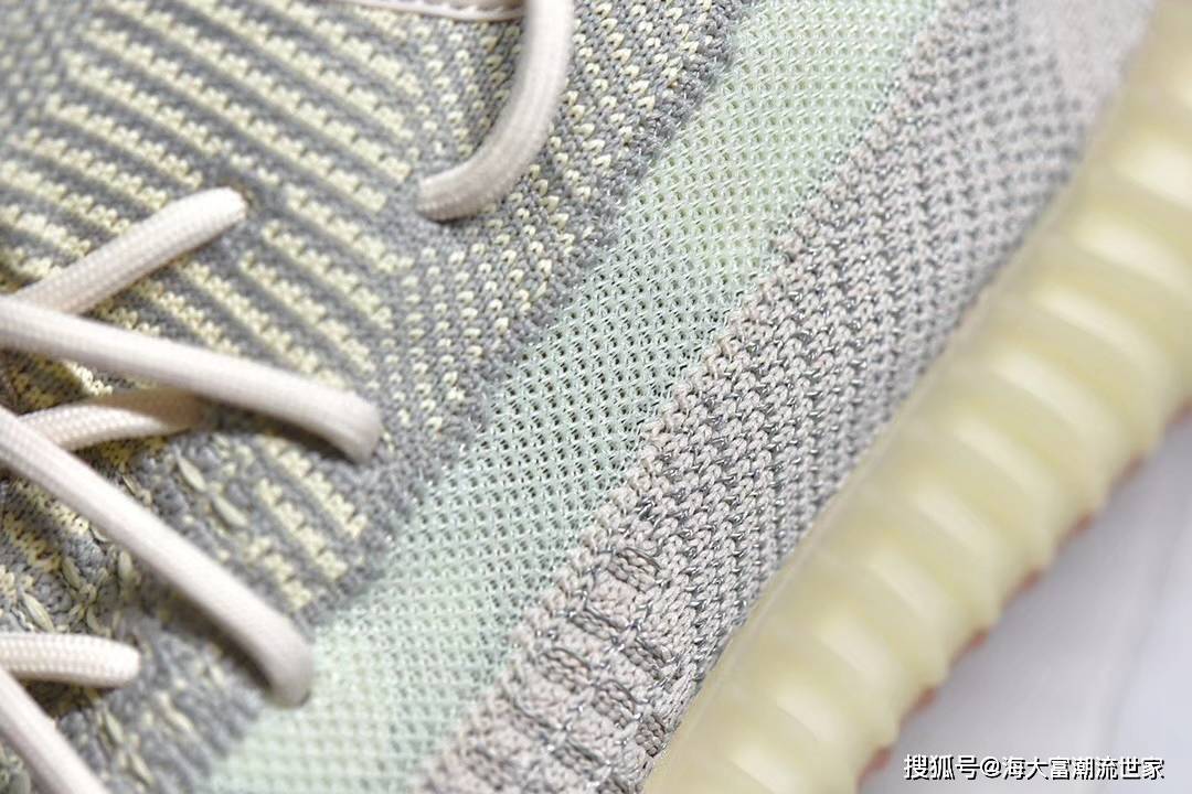 海大富潮鞋世家之yeezy350v2citrin天鹅白真假细节拆解对比图