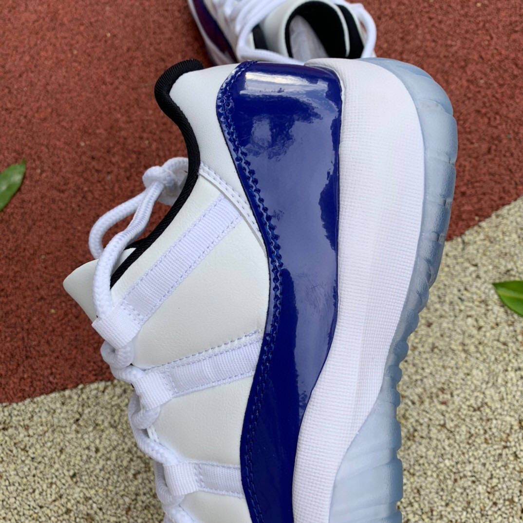 aj11 乔丹 air jordan low concord 白蓝康扣低帮篮球鞋