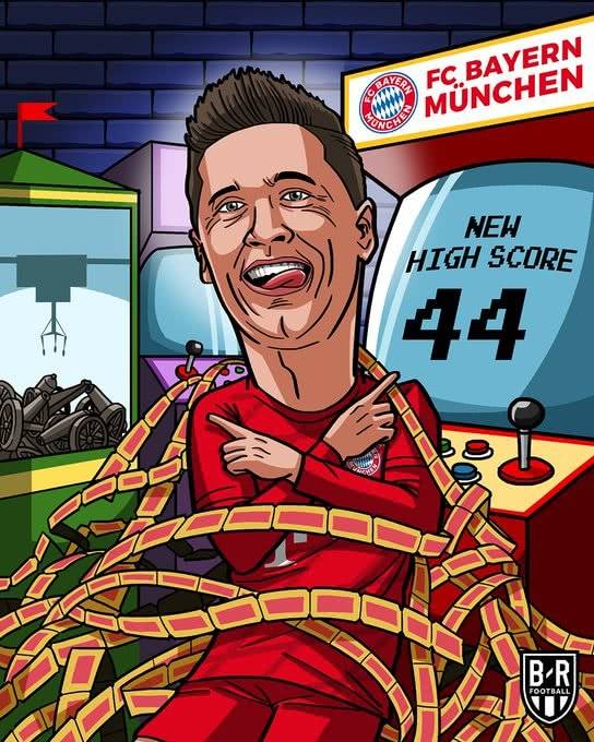 原创44球31岁莱万停不下来刷新职业生涯新高狂甩c罗梅西