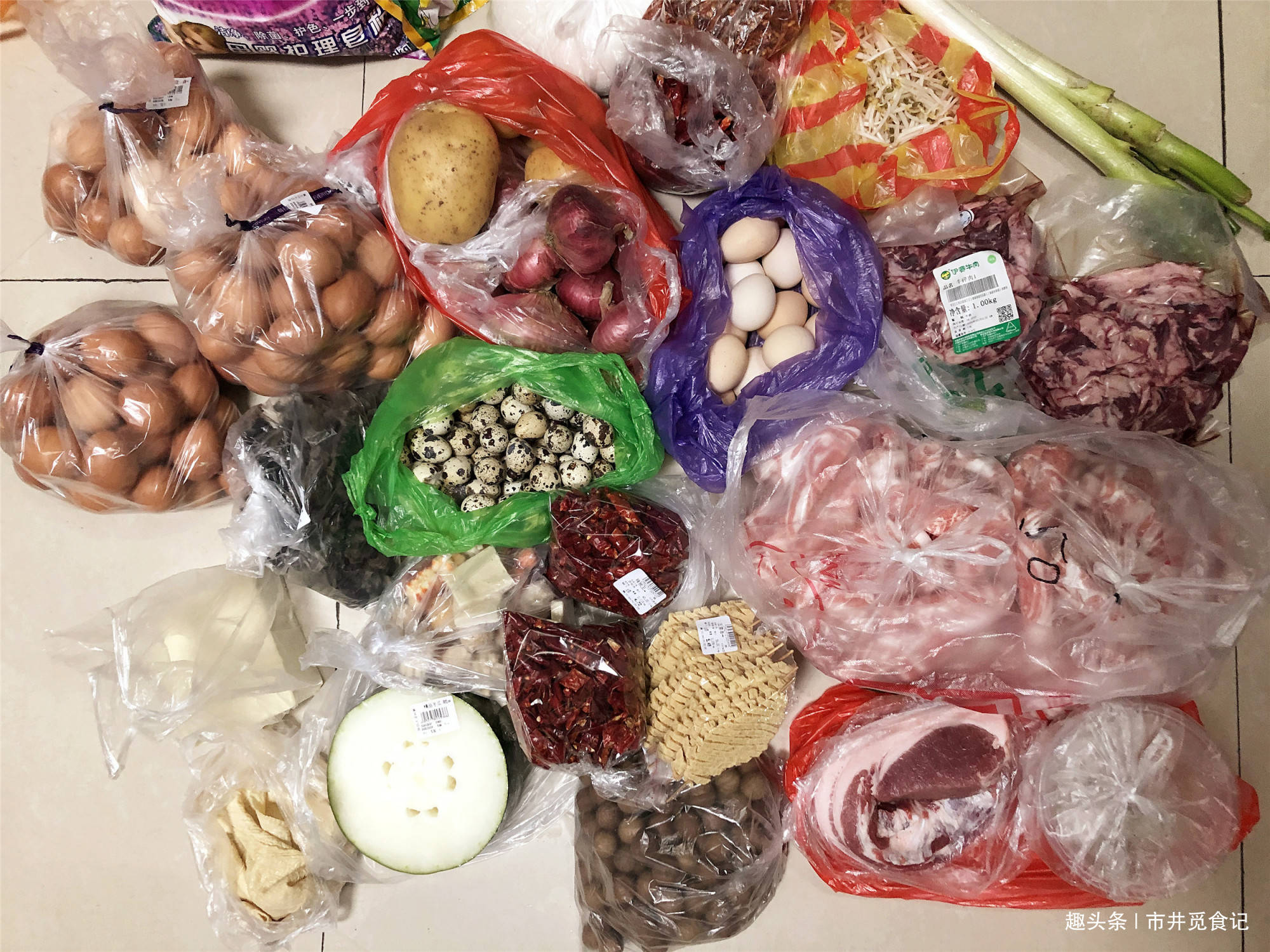 每周出门花500元买菜这次买的菜比上周好多了还是菜市场划算