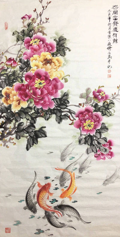 当代最具潜力国画名家戴倚山牡丹作品赏鉴