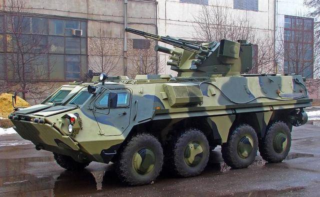 图为乌克兰装甲车