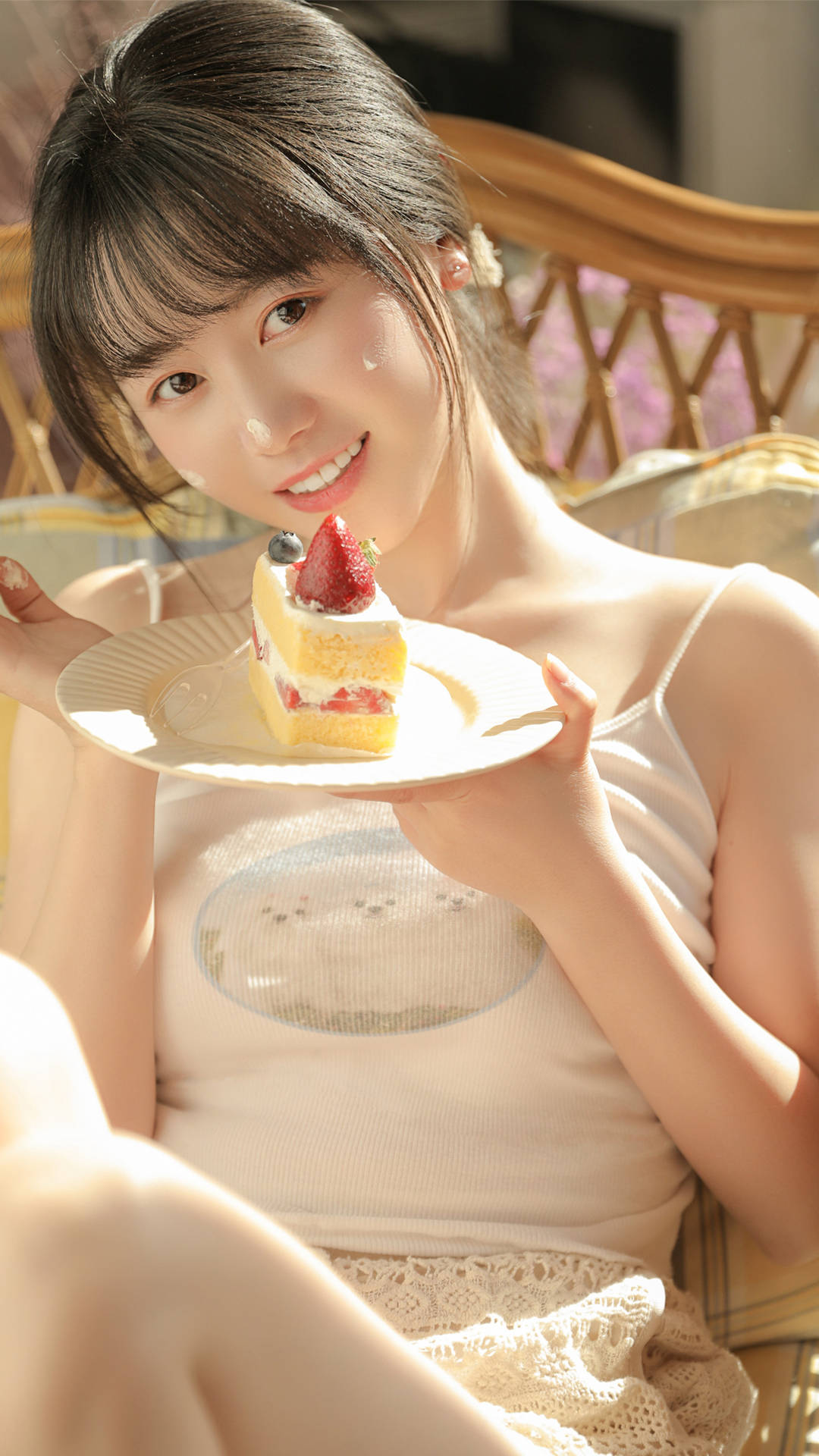 清新家居美女手机壁纸