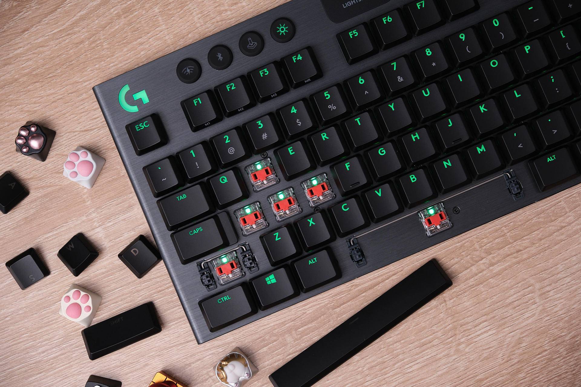 104键到87键的升级罗技g913tkl无线机械游戏键盘