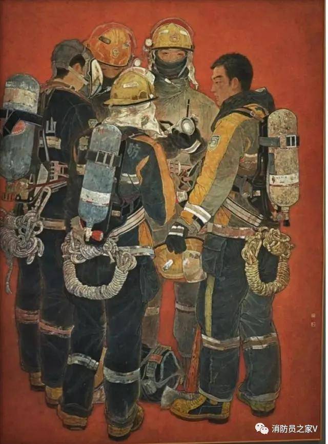 200万重奖这幅描绘消防员的作品获美展国画唯一金奖