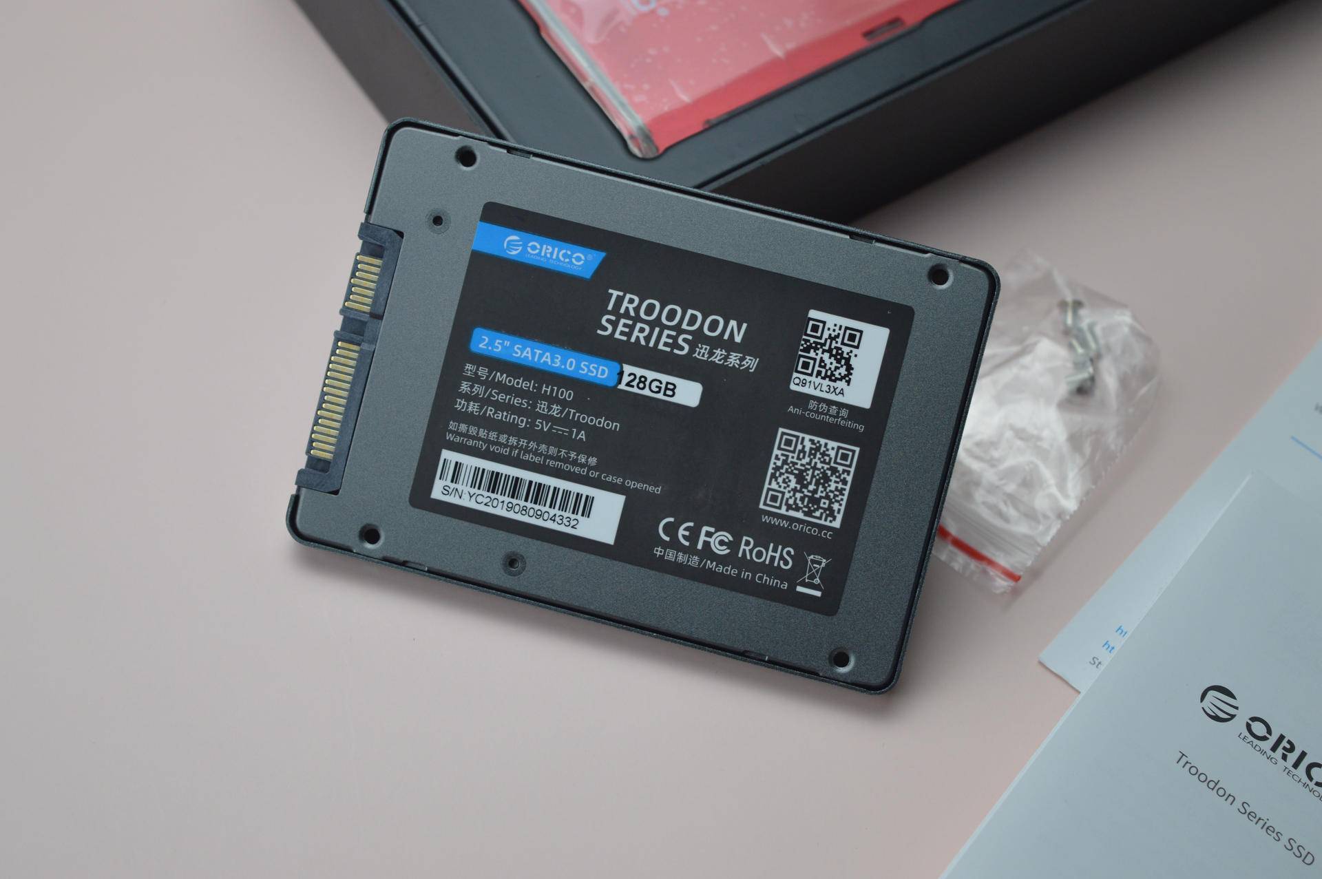 orico奥睿科迅龙系列ssd固态硬盘128g套装简单体验