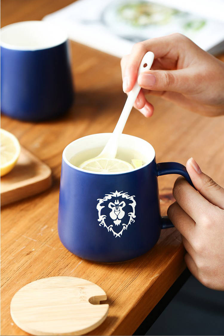 魔兽世界联盟部落订制logo马克杯