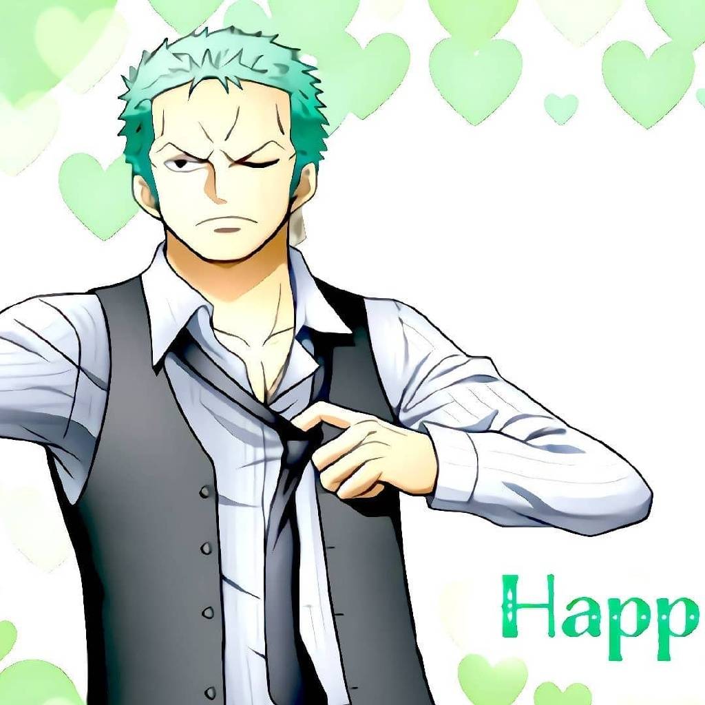 原创穿上西装后的海贼王男神索隆像酒保艾斯画风奇怪