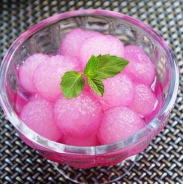 准妈妈的健康美味食谱—胭脂冬瓜球 清热败火,去水肿_维生素