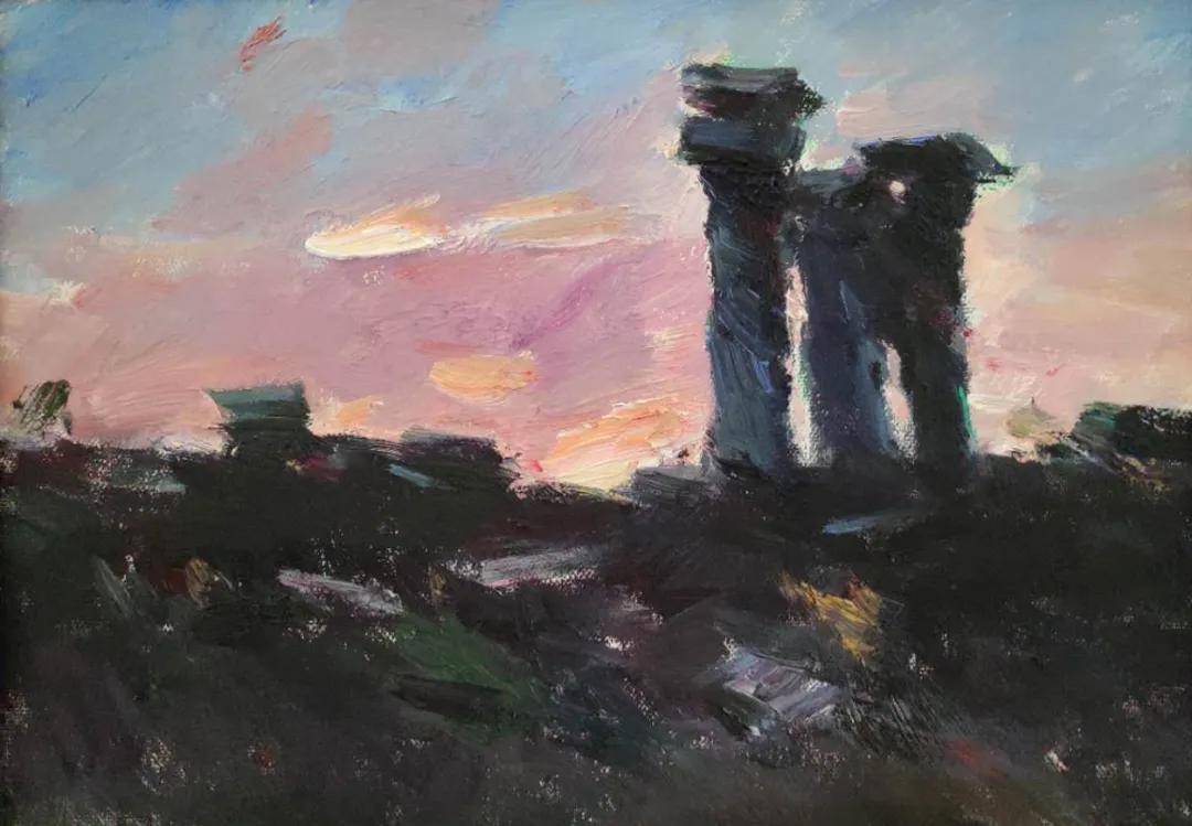 "大城小像——平安·美丽·北京风景小幅油画展"画家张立建作品