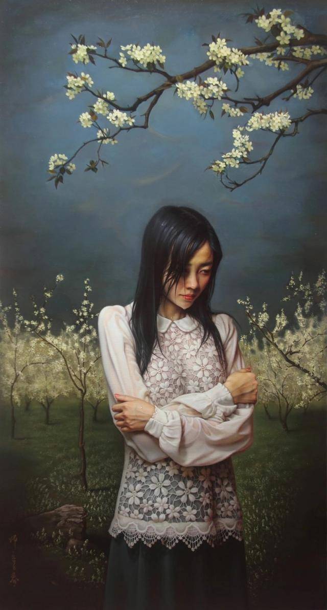 青年艺术家熊师的人体油画画面色调素雅笔触细腻逼真