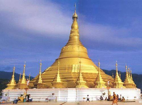 原创缅甸最贵的佛塔建造用了7吨的黄金各色宝石用了7000颗极奢华