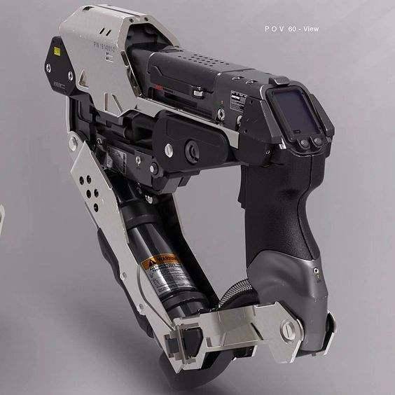 轻武器的设计还是保留着当前武器简洁的身影,并不是电影中的那么科幻