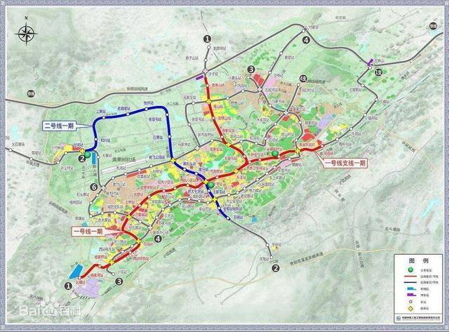 中国瀑乡安顺远期规划5条轨道交通,形成轴 环 放射格局