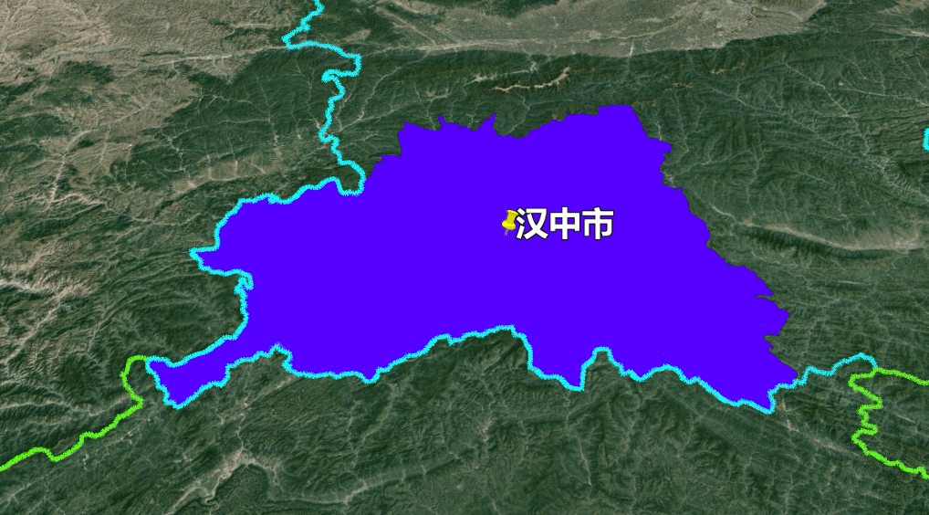 陕西省汉中市地理位置图片