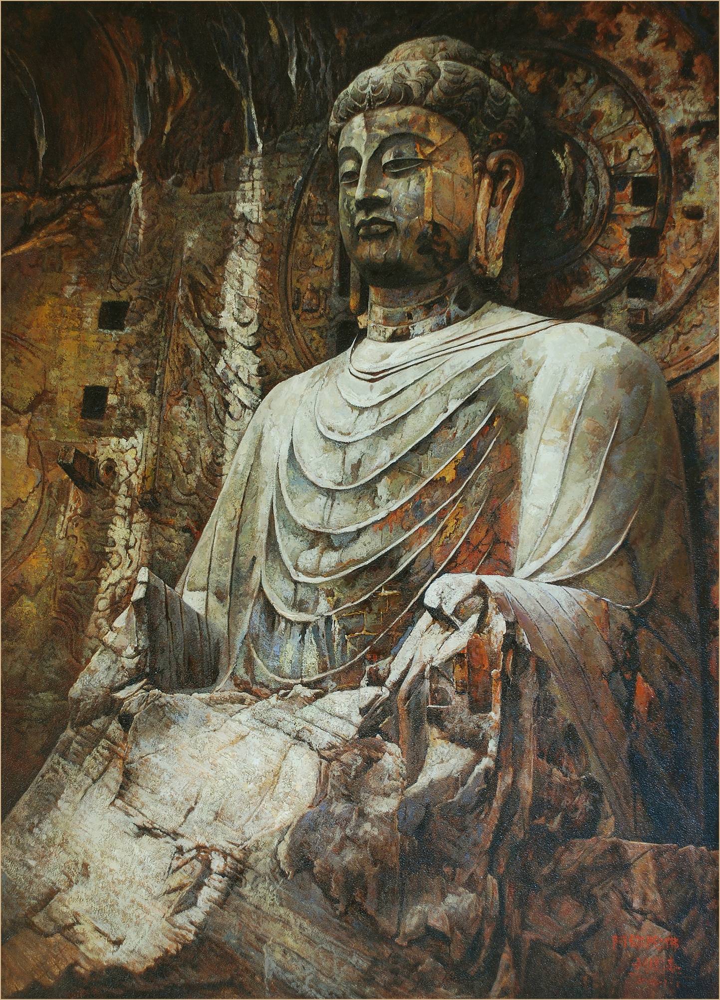 《十二生肖呐喊--系列》,《八骏图诗--系列》,《卢舍那佛--系列》