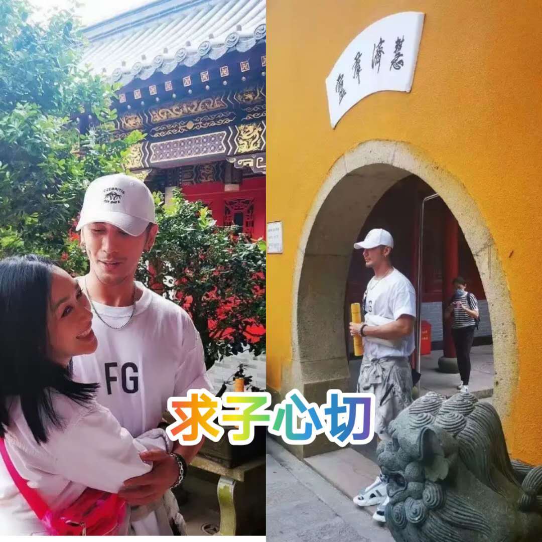 被婆婆嫌弃年纪大!50岁钟丽缇携老公寺庙求子