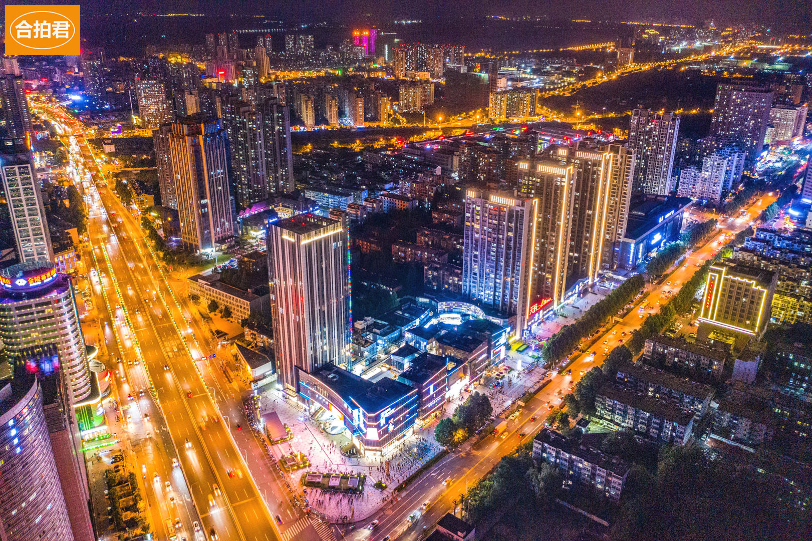 入夏的繁华 看合肥又一处的灯火璀璨