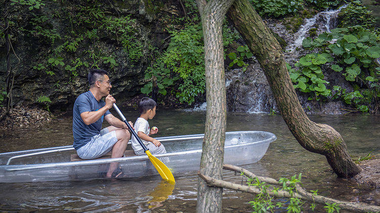 没想到洛阳藏有这样的秘境景区,夏天旅游来避暑,满是瀑布和竹林_纳凉