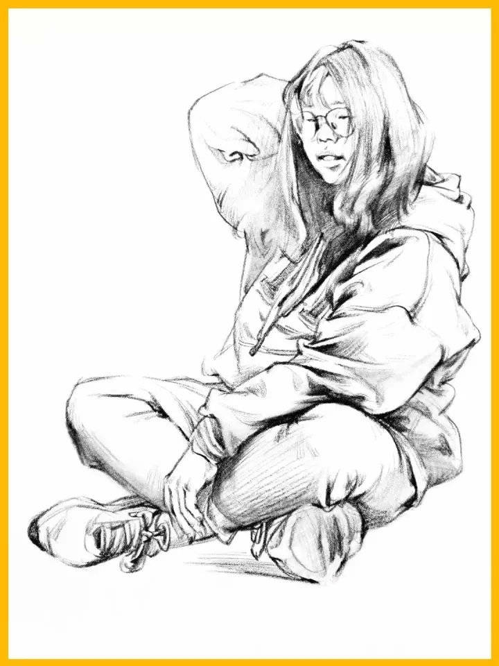 速写画不好坐姿,你有认真分析过这几点表现技巧吗?