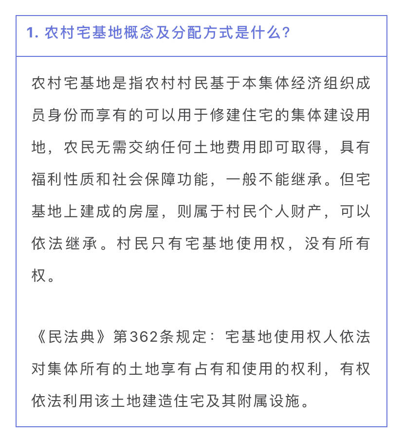 新的民法典已經實行,現在的農村宅基地政策你瞭解多少呢?