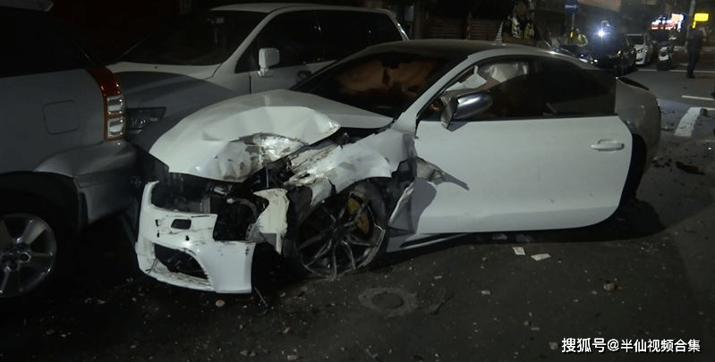 男醉驾百万奥迪a5!冲破砖墙连撞9车酒测值达0.92