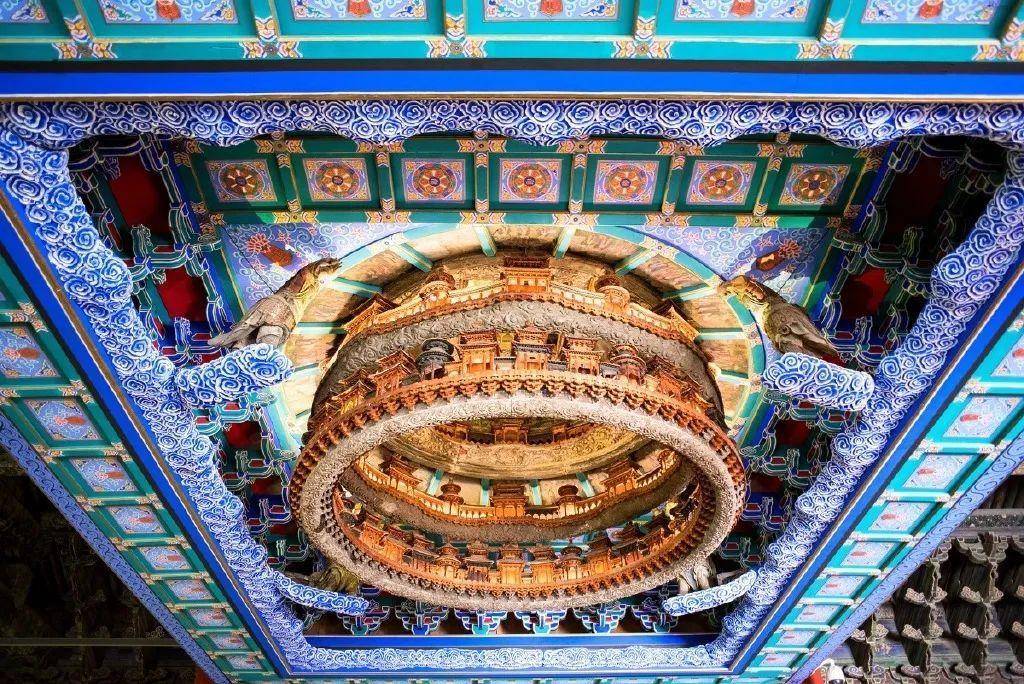 原创中国古建筑,连天花板都美到窒息