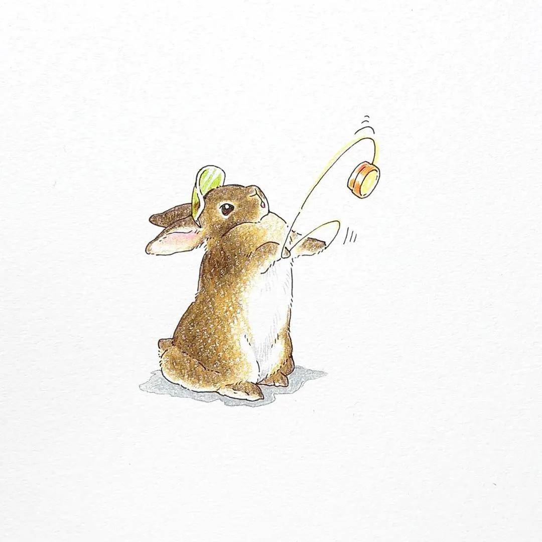 插画师veryberry——兔子 萌化一切