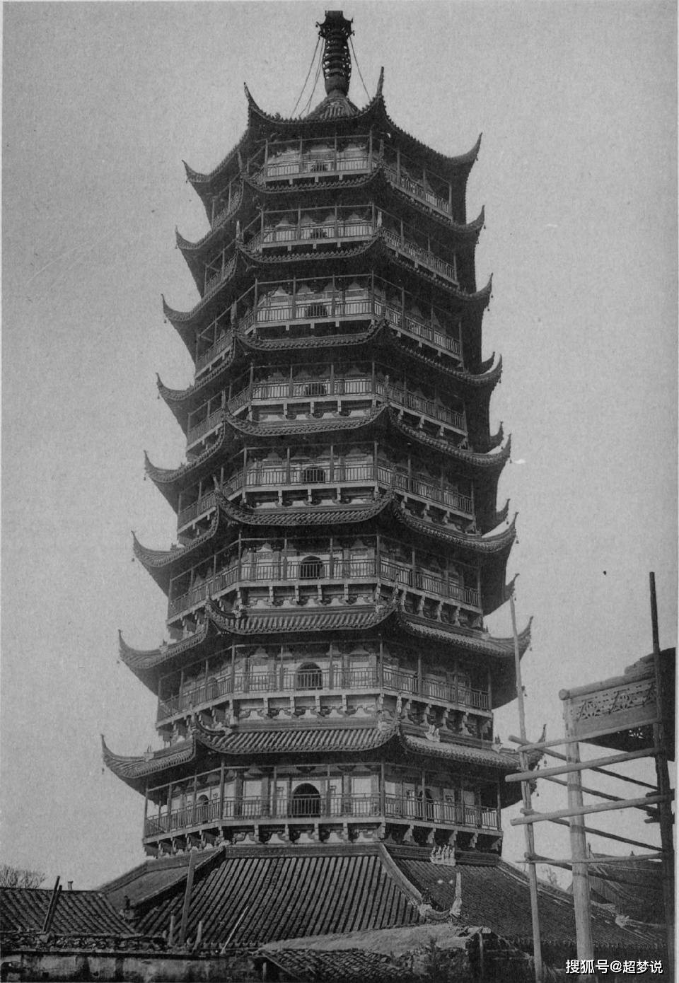 100年前的苏州寒山寺等各处寺庙景观图组