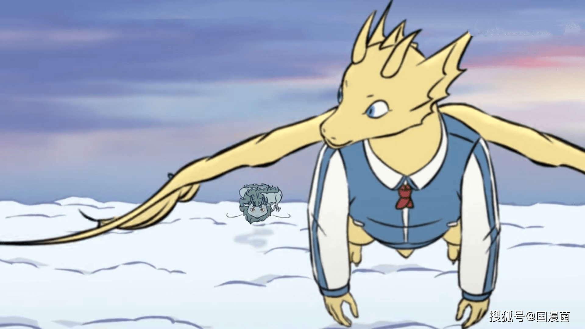 原创非人哉:转校生要回国,龙女的追求告终,她只喜欢对方西方龙造型