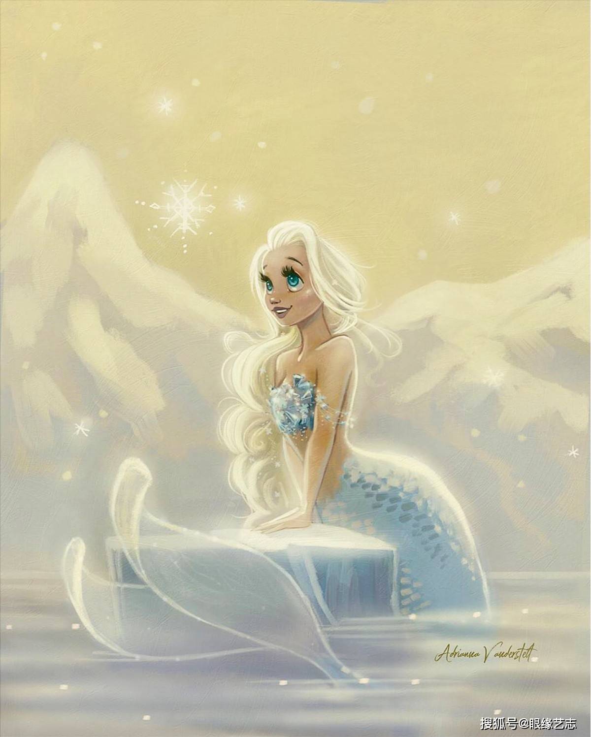 美人鱼美在何处?迪士尼画师带你领略虚幻美学中的人鱼梦_阿德里安娜