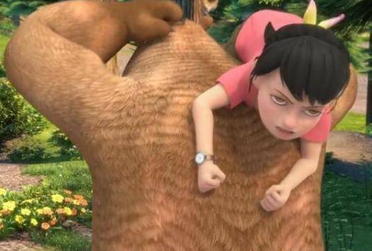 原创熊出没中赵琳邪恶的表情每一个都令人毛骨悚然吓坏小朋友