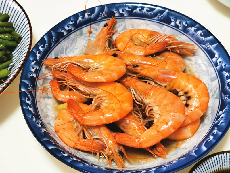 水煮海虾