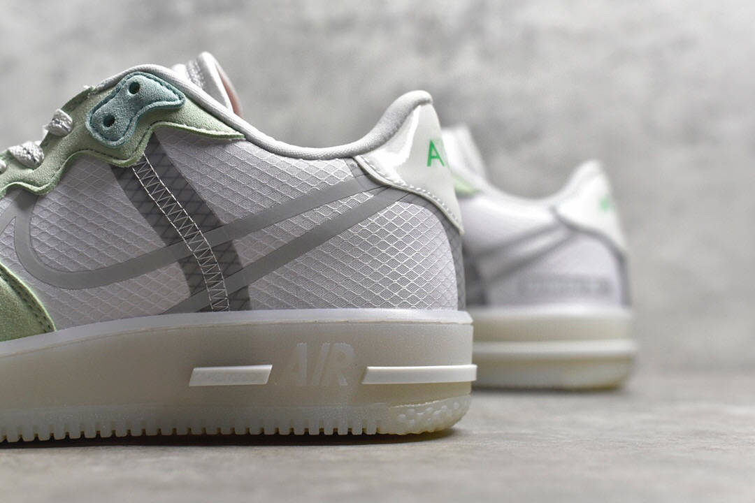 耐克空军一号薄荷夜光绿 nike air force 1 react 瑞亚轻量低帮板鞋cq