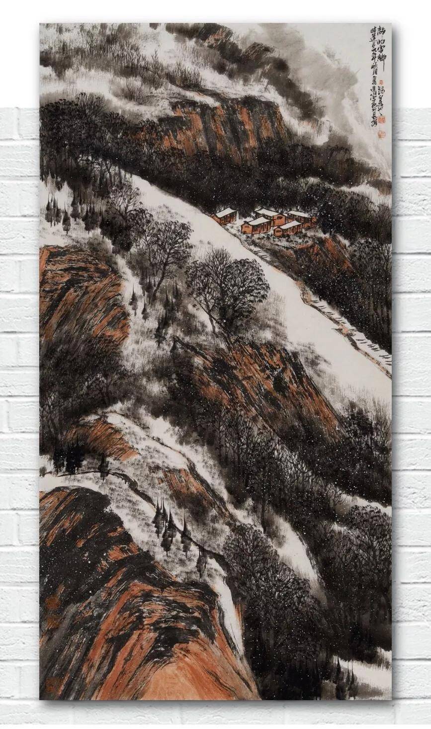 好大雪王录山黄土高塬雪景山水画选高清36幅