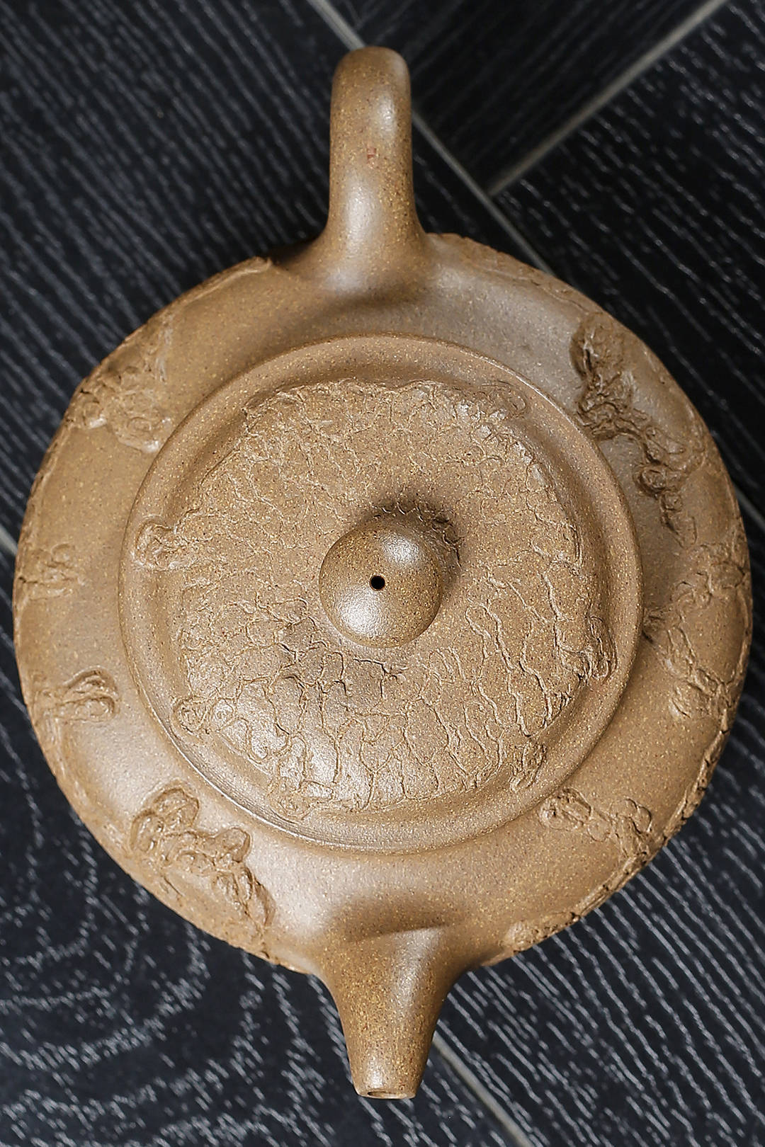 徐维明紫砂艺术丨树皮仿鼓