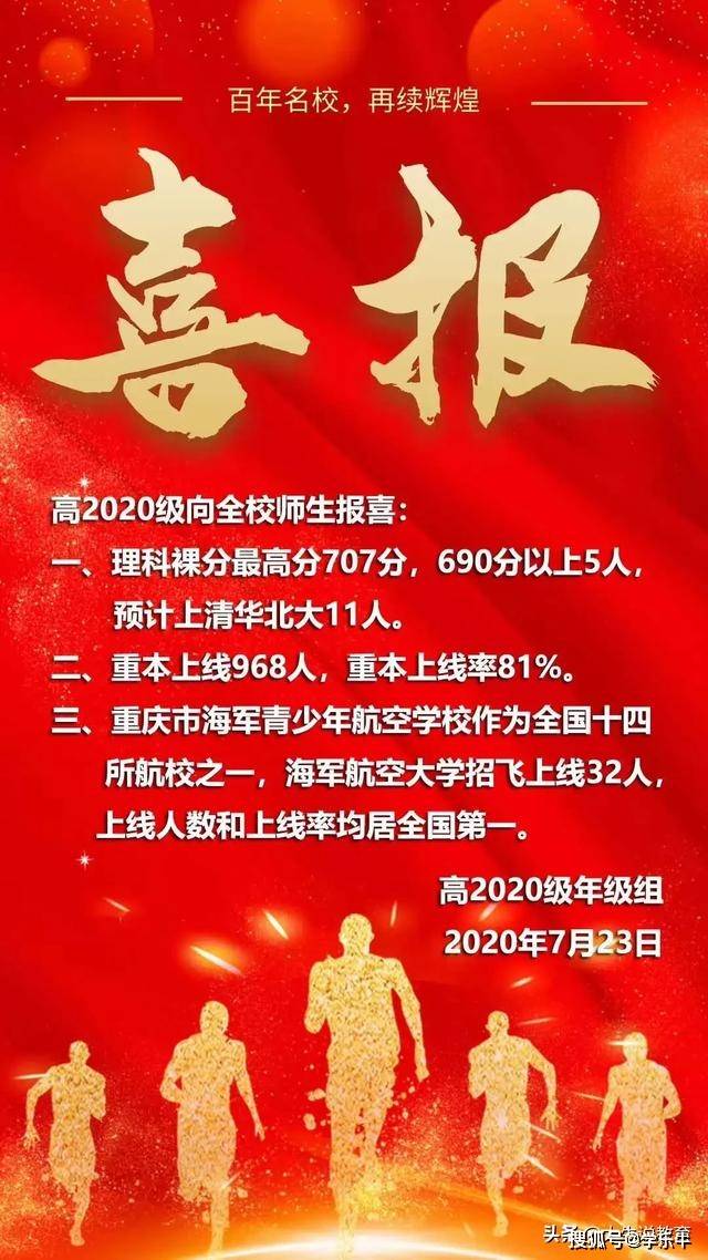 最新重庆2020年14所高考喜报详情