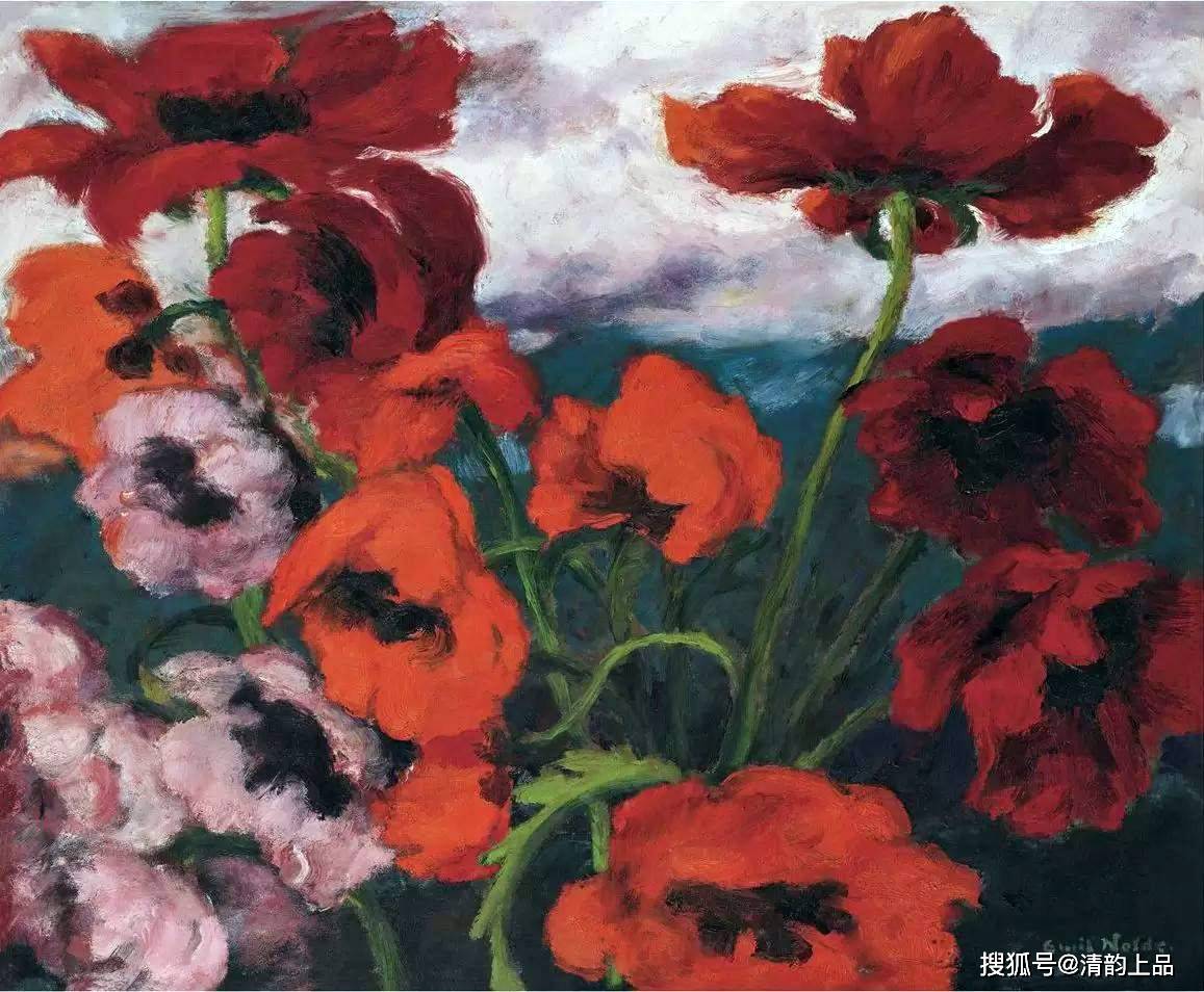 德国表现主义艺术的先驱,埃米尔·诺尔德,油画作品欣赏